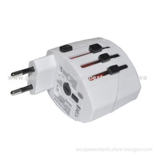 Hot Sell, EU, UK, US, AU Plugs, All-in-One, Worldwide International Travel Adapters with USB Charger